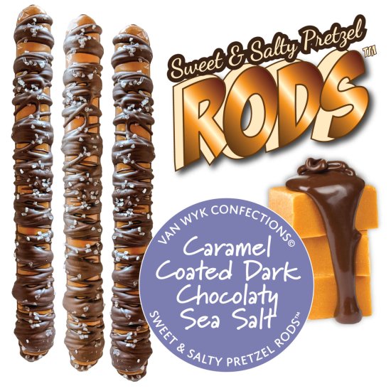 (image for) Caramel Covered Pretzel Rods