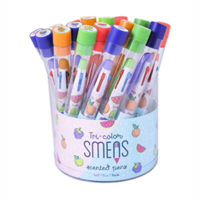 Tri-Color Smens- Scented Pens, 4 Count